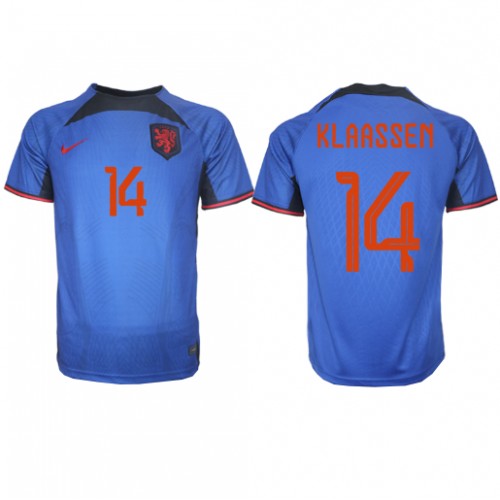 Dres Nizozemska Davy Klaassen #14 Gostujuci SP 2022 Kratak Rukav